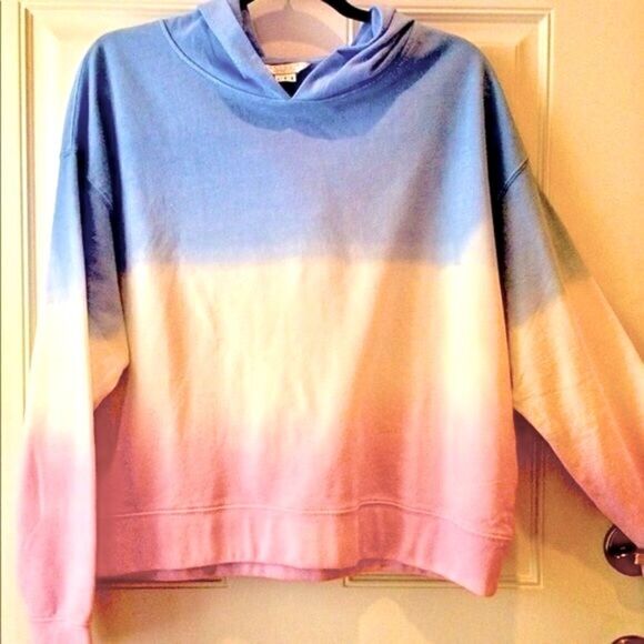 DANSKIN OMBRÉ HOODIE BLUE WONDER WITH ORCHID GLAZE L NWT - Picture 5 of 10